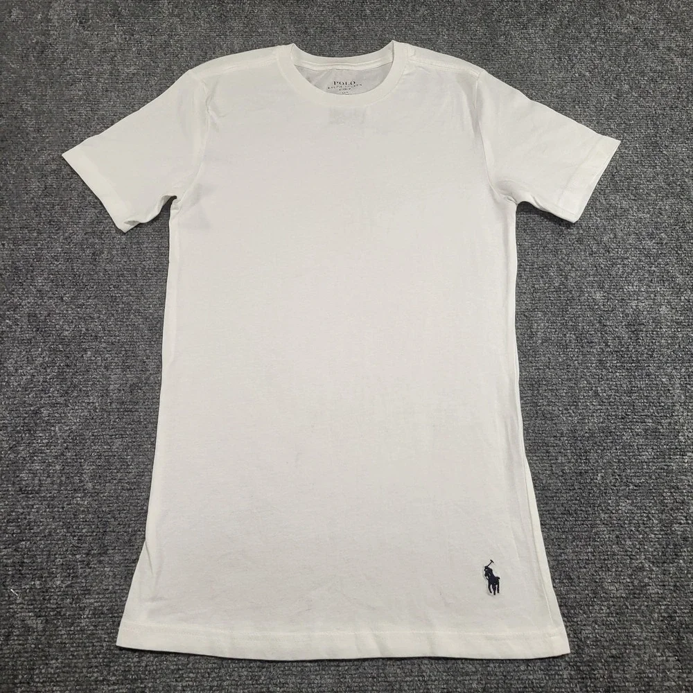 Polo Ralph Lauren Men's White Short Sleeve Slim-Fit Shirt Size Small